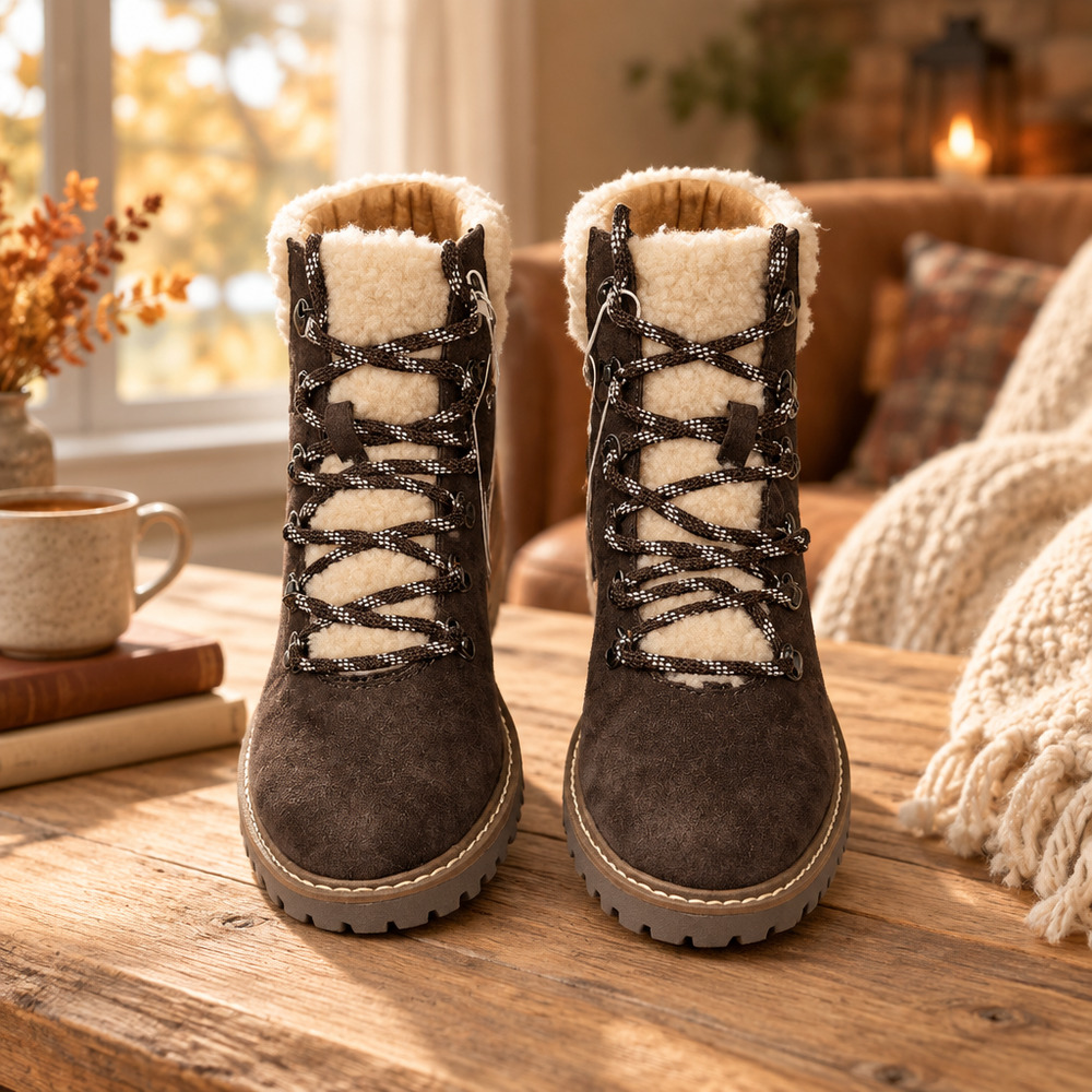 NWT Universal threads Women's Lug Sole Winter Boots Size 6.5